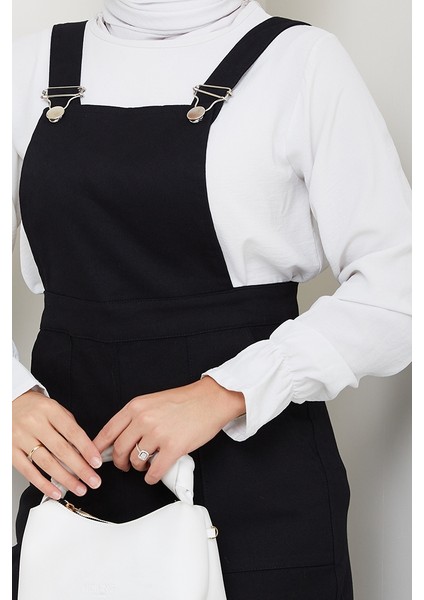 Gülru Cepli Gabardin Tulum 1587 - Siyah fiyatları