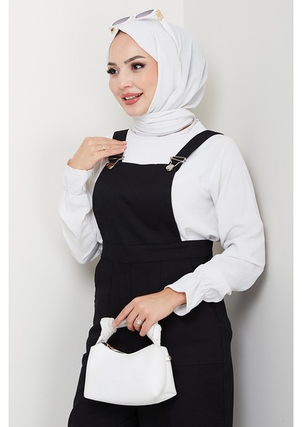 Gülru Cepli Gabardin Tulum 1587 - Siyah modelleri