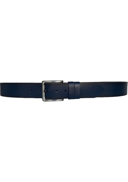 %100 Hakiki Tek Parça Kaliteli Deri 3'lü Set Siyah, Lacivert, Tosado 4.5 cm Kot, Spor Kemer=3lü-Go