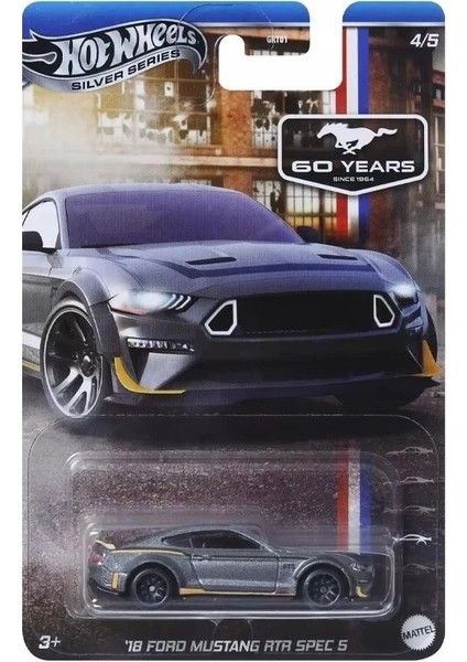 Silver Series Ford Mustang 60TH Anniversary 5’li Araba Seti – Chase Model Dahil indirimleri