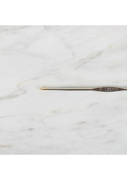Yabalı Altın Uçlu Metal Saplı Dantel Tığ No:4 & 1.60MM -Gümüş fiyatları