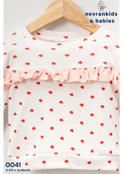 Kız Bebek Çocuk Heart Pattern Bolera Angel Takım modelleri