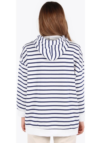 5041 Çizgili Kapşonlu Tunik fırsatları