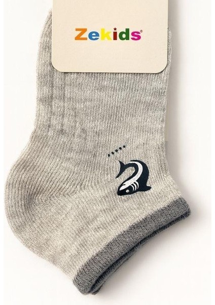 Erkek Çocuk Yunus Desenli Pamuklu Patik Çorap modelleri