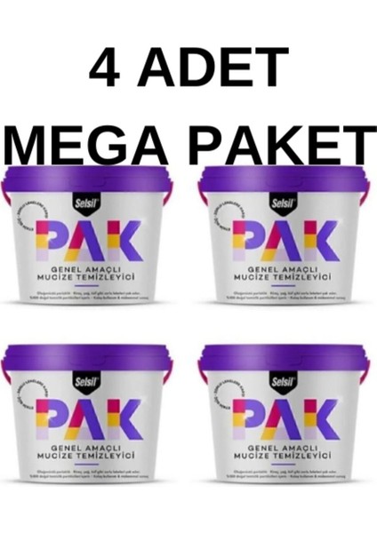 Pak Genel Amaçlı Mucize Temizleyici 500 gr x 4 Adet