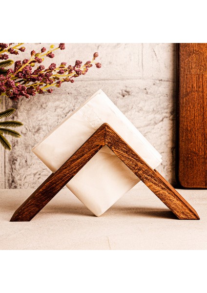 Elegante - Ahşap Dekoratif Peçetelik Filtre Kahve Süzgeç Standı Peçete Standı fiyatları