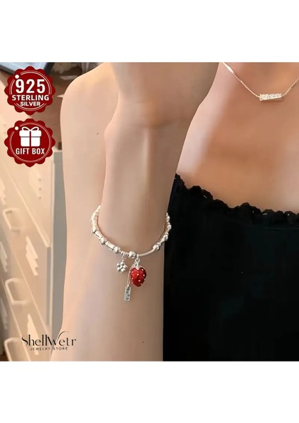 Berry Bliss 925 Ayar Gümüş Bileklik Sevgililer Günü , Annenize Verilecek En Güzel Gümüş Hediyesi