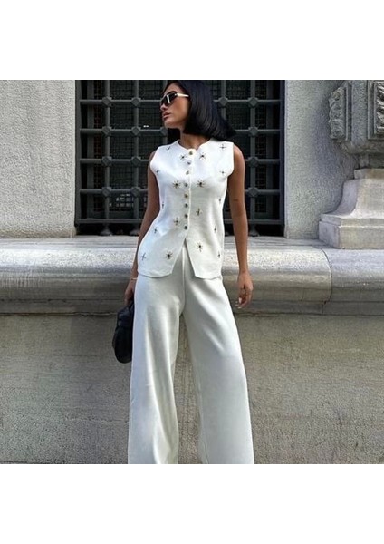 Paulo Gold Düğmeli Yelek Pantolon Takım 9976 modelleri