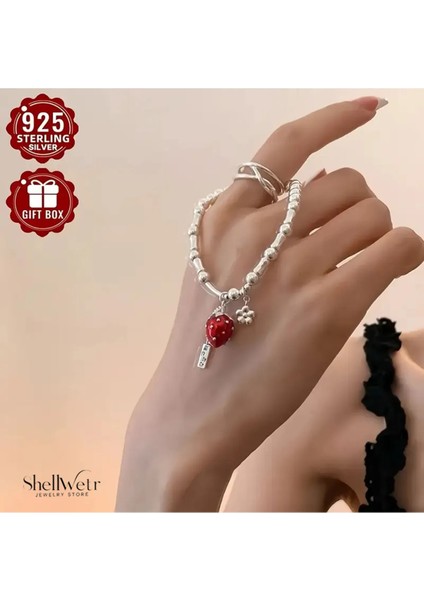 Berry Bliss 925 Ayar Gümüş Bileklik Sevgililer Günü , Annenize Verilecek En Güzel Gümüş Hediyesi indirimleri