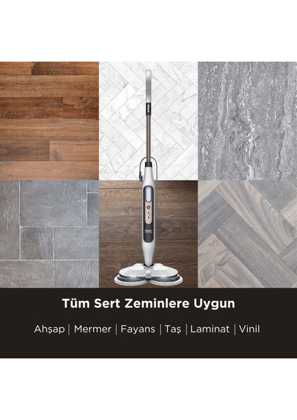 Steam & Scrub Buhar Atımı Özellikli Otomatik Buharlı Paspas indirimleri