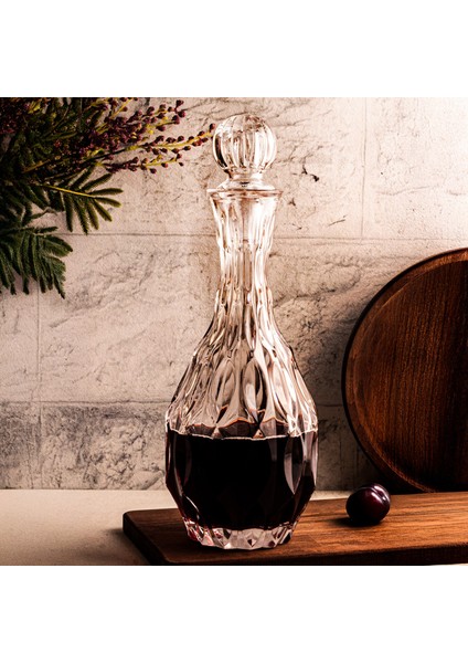 Lustre - El Yapımı Üfleme Cam Lüx Sürahi Karaf 1.2 Lt