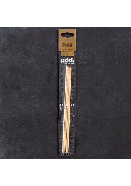 Bambus 2,5mm 20cm Bambu Çorap Şişi - 501-7