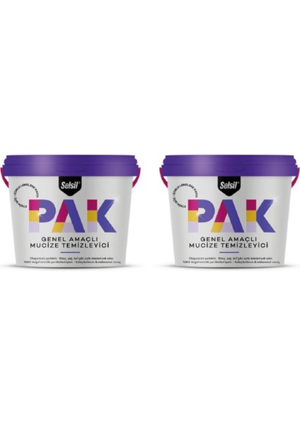 Pak Genel Temizlik 500 Gram 2 Adet