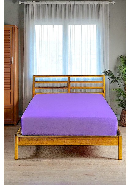 %100 Pamuklu Tek Veya Çift Kişilik Lastikli Çarşaf (Fitted Jersey/penye Çarşaf)