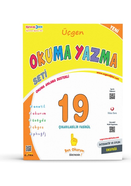1. Sınıf – Üçgen Okuma Yazma Seti 2025 modelleri