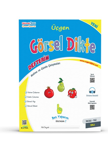 1. Sınıf – Üçgen Okuma Yazma Seti 2025