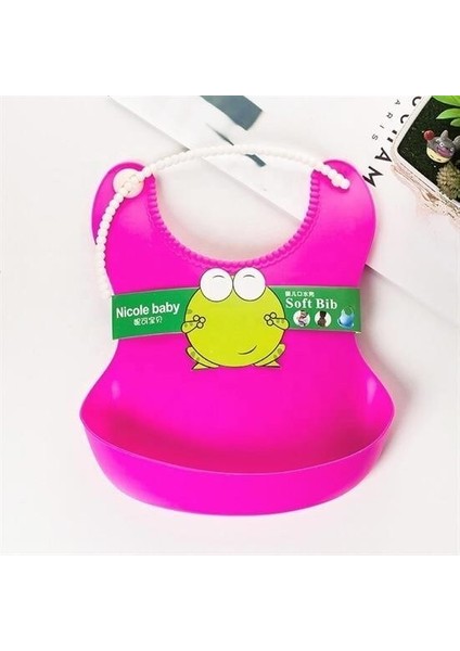 Buffer® Çocuk Bebek Mama Önlüğü Dökülme Engelleyici Bükülebilir Pembe fırsatları