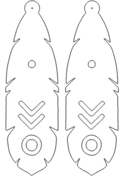 Beyaz Reflektörlü Boho Küpe, Etnik Tasarımlı Lazer Kesim Küpe modelleri