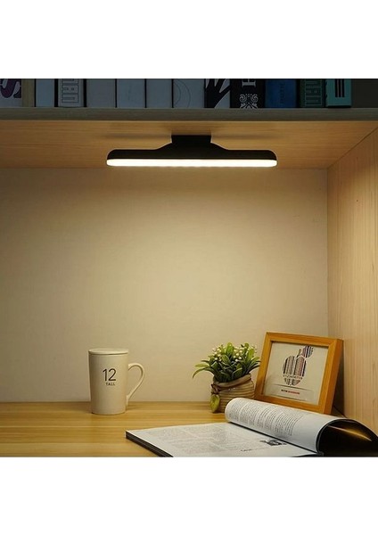 Ton Ayarlı Gün Işığı Dokunmatik Şarjlı Çalışma Masası Ev Elbise Dolabı LED Işık Lamba Siyah Kasa