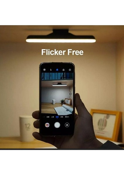 Ton Ayarlı Gün Işığı Dokunmatik Şarjlı Çalışma Masası Ev Elbise Dolabı LED Işık Lamba Siyah Kasa fırsatları