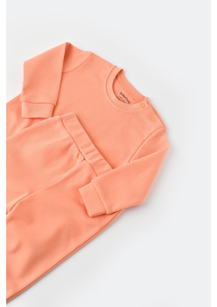 Unisex Bebek Pamuklu Uzun Kollu Sweatshirt ve Eşofman Takım fırsatları