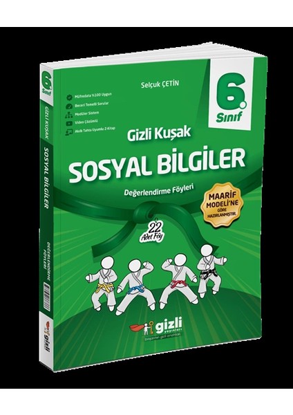 6. Sınıf Sosyal Bilgiler Değerlendirme Föyleri Gizli Kuşak Serisi Yeni