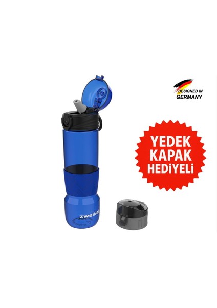 Targo Switch Koyu Mavi Bpa Içermez 650 ml Tritan Su Matarası