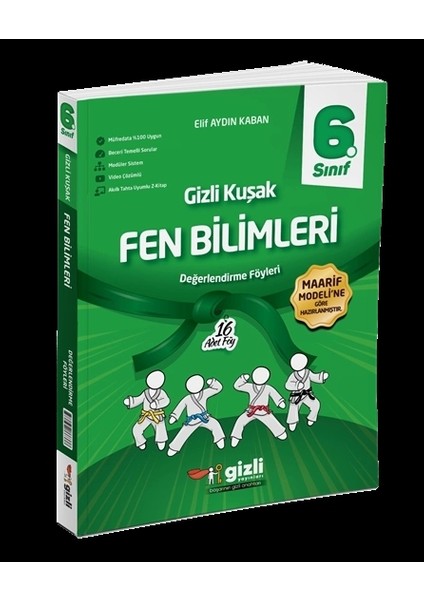6. Sınıf Fen Bilimleri Değerlendirme Föyleri Gizli Kuşak Serisi Yeni