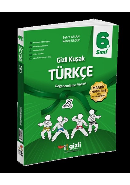 6. Sınıf Türkçe Değerlendirme Föyleri Gizli Kuşak Serisi Yeni