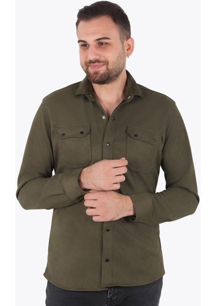 16463 Çift Cep Süet Kaplama Gömlek fiyatları