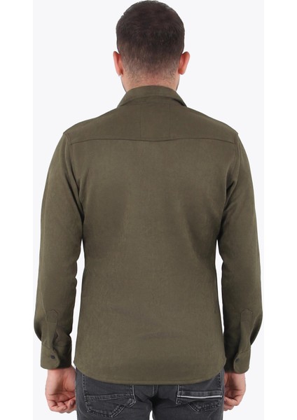 16463 Çift Cep Süet Kaplama Gömlek indirimleri