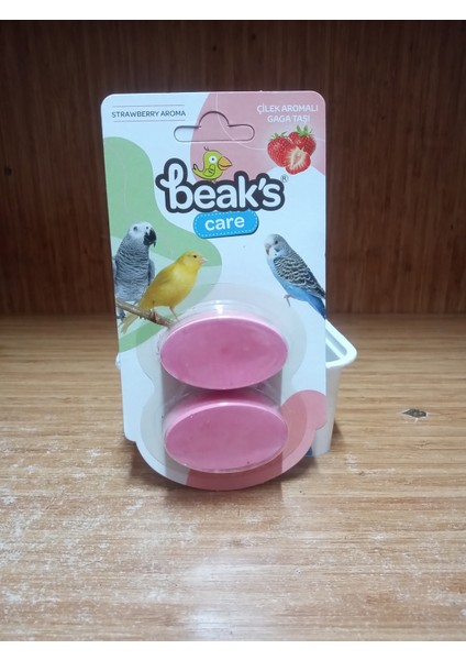 Çilek Aromalı Ikili Gaga Taşı 3 PAKET(Sebze Tutacağı Hediyeli)