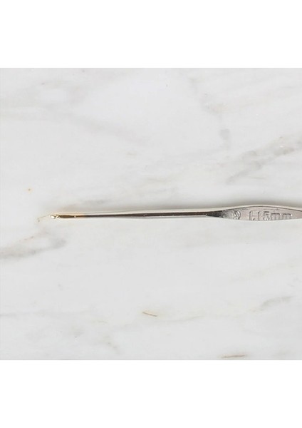 Yabalı Altın Uçlu Metal Saplı Dantel Tığ No:9 & 1.15MM -Gümüş fiyatları