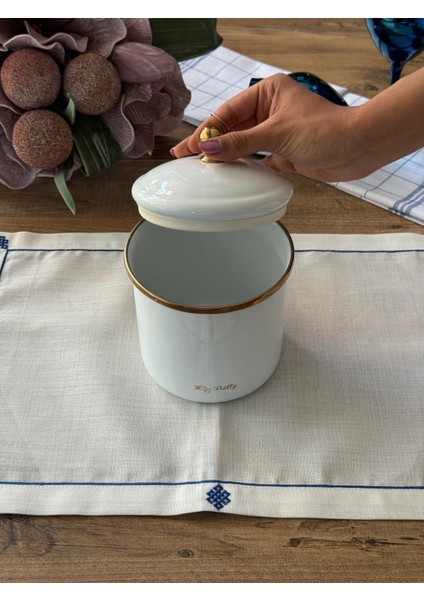 Whıte Pearl Emaye Kavanoz 12 cm fırsatları