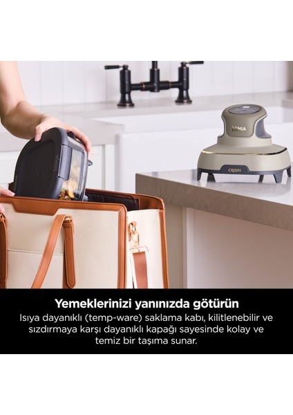 Crıspi 4-In-1 Taşınabilir Cam Hazneli Pişirme Sistemi - Stone