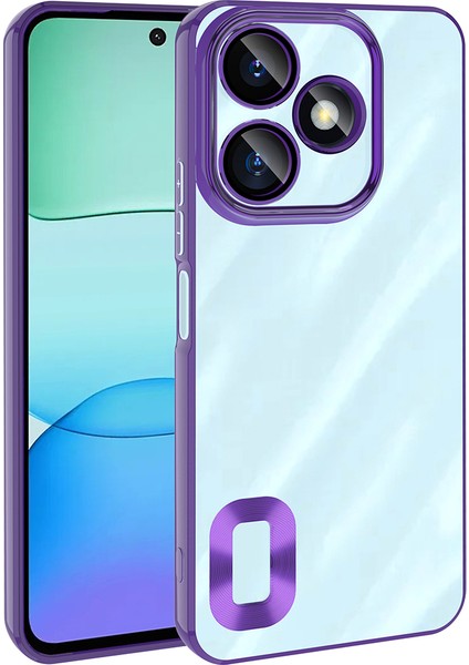 Xiaomi Redmi 13 4g Kılıf Kamera Korumalı Logo Gösteren Esnek Renkli Şeffaf Silikon Omega Kapak