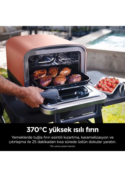Woodfire Elektrikli Outdoor Fırın, Artisan Pizza Maker ve Bbq Smoker
