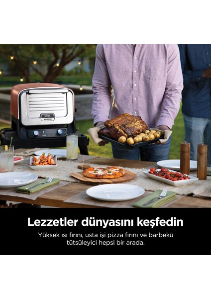 Woodfire Elektrikli Outdoor Fırın, Artisan Pizza Maker ve Bbq Smoker