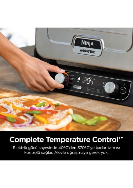 Woodfire Elektrikli Outdoor Fırın, Artisan Pizza Maker ve Bbq Smoker