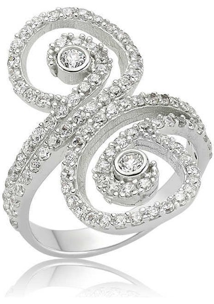 Gümüş Sonsuzluk Bayan Yüzük