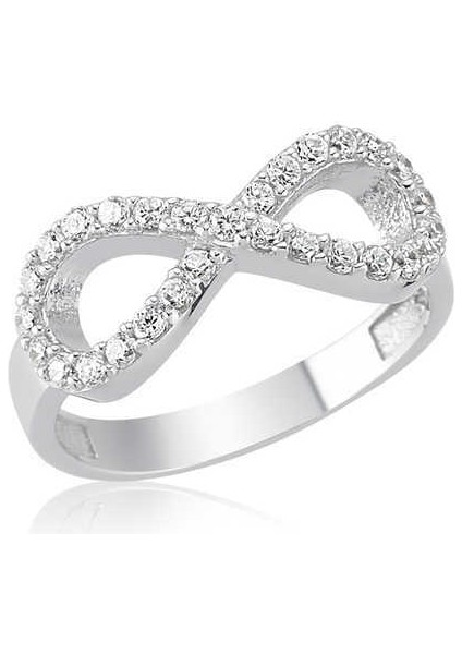 Gümüş Bayan Sonsuzluk Yüzük - 19