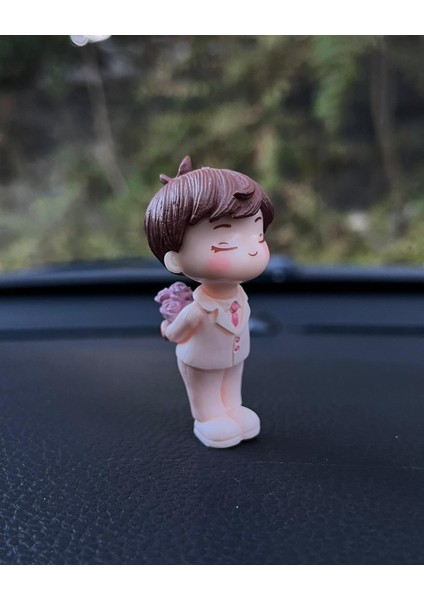 Araba Içi Torpido Üstü Gelin Damat Biblo Aksesuar Torpido Süsü Gelin Arabası Sevgiliye Hediye modelleri