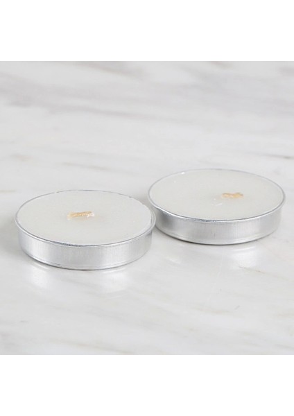 Loren 2'li Tealight Mum Beyaz