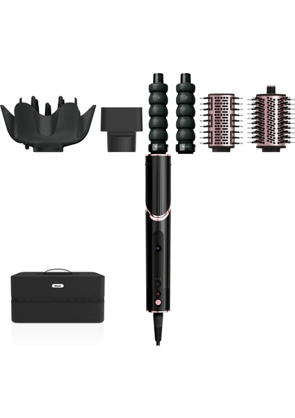 Flexstyle 5-In-1 Saç Kurutma & Şekillendirme Sistemi - Black/rose Gold