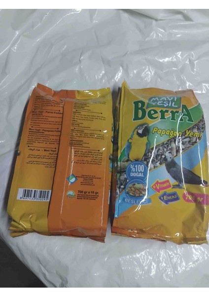 2 Paket 700 gr Mavi Yeşil Berra Papagan Yemi modelleri