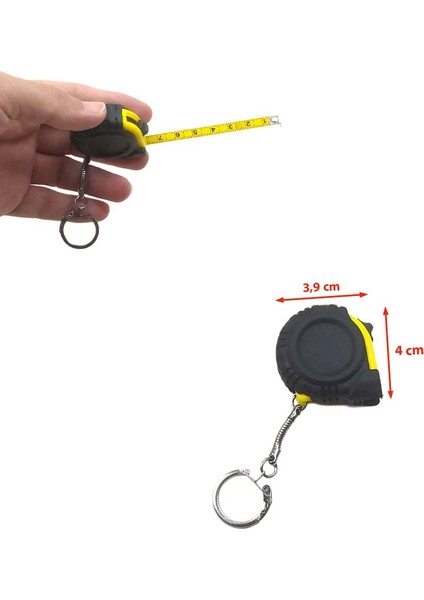 1 M (100 Cm) Lik Mini Metre Anahtarlık Şerit Metre Anahtarlık (1 Adet) (Ebat: 4 cm x 3,9 Cm) fiyatları