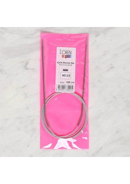 Loren Crafts 2.5 mm Çelik Misinalı Şiş 100 cm fiyatları