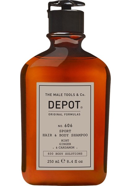 NO.606 Sport Hair & Body Erkeklere Özel Saç ve Vücut Şampuanı 250ML