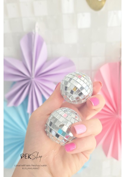 Disko Topu Pasta Süsü 4cm 6lı Paket fiyatları