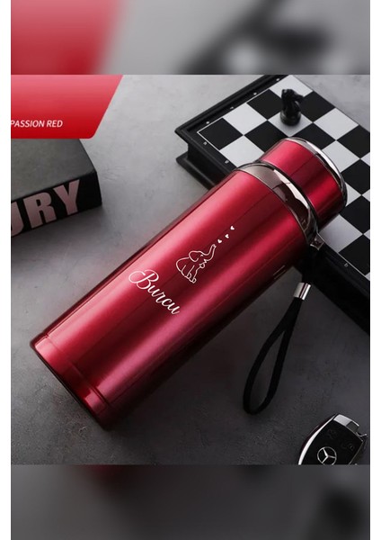 1 Litre Paslanmaz Çelik Fil Baskılı Termos 12 Saat Sıcak Soğuk Tutma Dayanıklı Yapı fiyatları